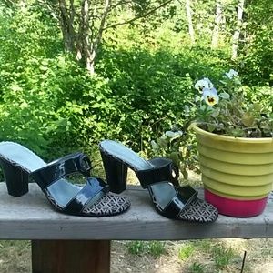 Ak anne klein blk slip on dress shoe